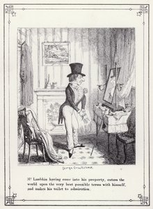 Illustrazione per Il Libro del Celibe, o Il Progresso di Mr Lambkin (Gent) (incisione) da George Cruikshank