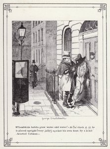 Illustrazione per The Bachelor’s Own Book, o The Progress of Mr Lambkin (Gent) da George Cruikshank
