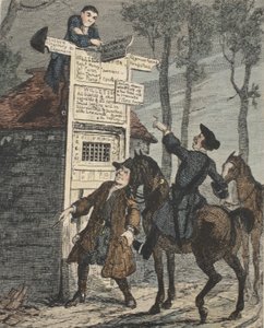 Jack Sheppard Fugge dalla Gabbia dei Prigionieri, illustrazione da Jack Sheppard: Un Romanzo di William Harrison Ainsworth, pub. 1839 da George Cruikshank
