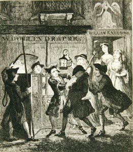Jack Sheppard inganna Shotbolt il carceriere, illustrazione da 