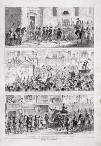 Il viaggio di Jack da Newgate a Tyburn, illustrazione da 