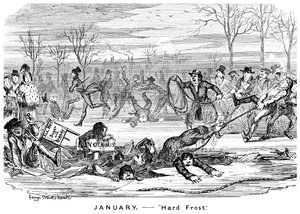 Gennaio - Gelo intenso da George Cruikshank