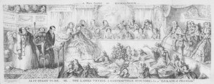Signore che giudicano un mascalzone spregevole per una "violazione di promessa." da George Cruikshank