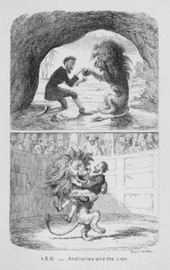 Leo, Androcle e il leone da George Cruikshank
