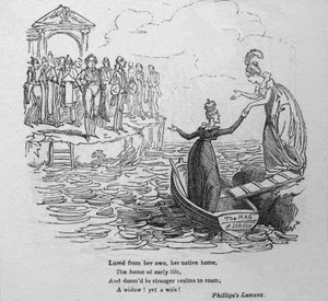 Attirata dalla sua casa natale..., c1820 da George Cruikshank