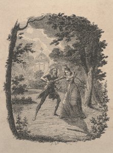 Uomo e Donna nel Giardino da George Cruikshank