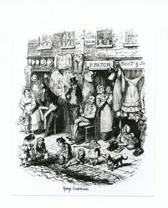 Monmouth Street, c.1836 da George Cruikshank