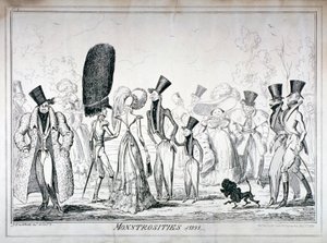 Mostruosità del 1821, 1835 da George Cruikshank