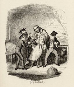 Mr Fagin e il suo allievo che recuperano Nancy, da 