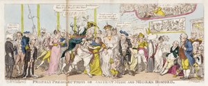 Predilezioni principesche o, Musica antica e discordia moderna da George Cruikshank