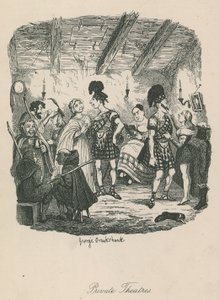 Teatri privati da George Cruikshank