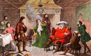Scena da Enrico IV scritto da Shakespeare da George Cruikshank