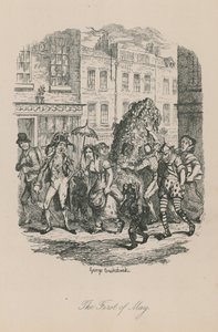 Scena di vita londinese: Il primo di maggio da George Cruikshank