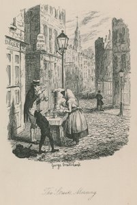 Scena di vita londinese: Le strade - mattina da George Cruikshank