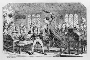 Punizione scolastica da George Cruikshank