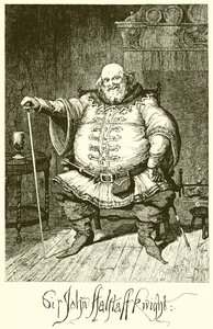 Sir John Falstaff da George Cruikshank