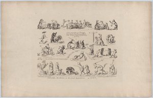 Alcune delle buffonate della Grande Esposizione, 1851 da George Cruikshank