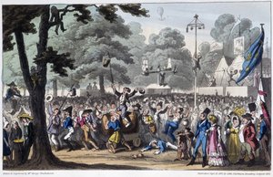 Festa di San Luigi: la canaglia - in Life in Paris da George Cruikshank
