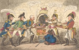 I fornai alleati o il rospo corso nel buco, 1 aprile 1814 da George Cruikshank