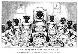 Il banchetto delle bambole nere, XIX secolo da George Cruikshank