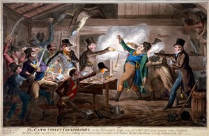 I cospiratori di Cato Street, 1820 da George Cruikshank