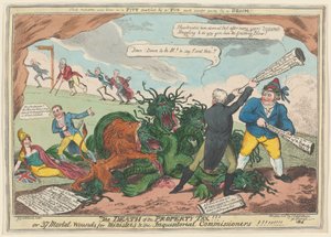 La morte della tassa sulla proprietà!!! da George Cruikshank