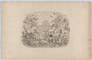La Dispersione delle Opere di tutte le Nazioni dalla Grande Esposizione del 1851, 1851 da George Cruikshank