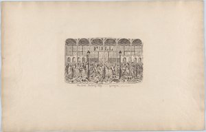 Il primo giorno dello scellino - Entrata, 1851 da George Cruikshank