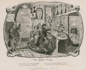 Il negozio di gin da George Cruikshank