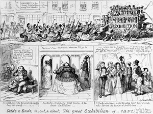 La Grande Esposizione del 1851 a Hyde Park, Londra da George Cruikshank