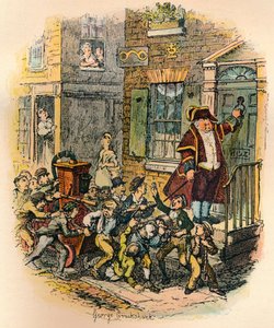 Il motore parrocchiale, c1900 da George Cruikshank