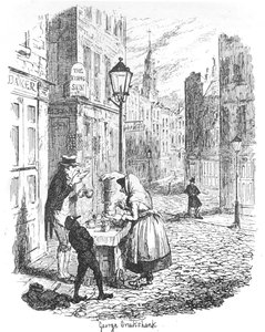 Le strade - Mattina, c1900 da George Cruikshank