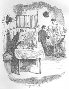 La persona alta, magra e pallida da George Cruikshank