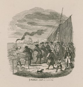 La passeggiata, Ospedale di Greenwich da George Cruikshank