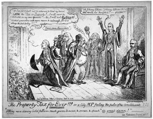 La tassa sulla proprietà per sempre!!! da George Cruikshank
