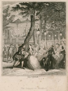 La cena ai Vauxhall Gardens, Londra