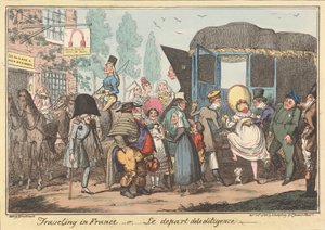 Viaggio in Francia - o, - La partenza della diligenza