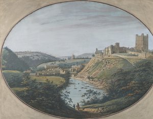 Vista di Richmond, Yorkshire, Inghilterra, 1788 da George Cuit
