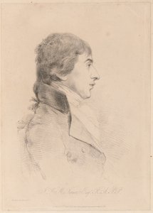 Ritratto di J.M.W. Turner, R.A., 1800 circa (acquaforte) da George Dance