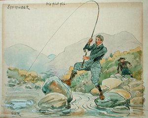Il mese di settembre: pesca da George Derville Rowlandson