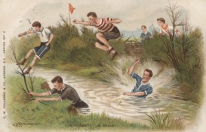Cross country, un ruscello da George Derville after Rowlandson