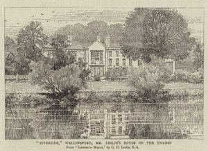 Riverside, Wallingford, Casa del Signor Leslie sul Tamigi da George Dunlop Leslie
