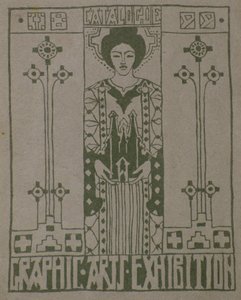 Stampa di prova per la copertina del catalogo della Dundee Graphic Arts Association da George Dutch Davidson