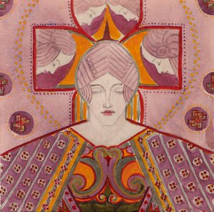 Studio [per pannello decorativo], c.1898-1901 da George Dutch Davidson