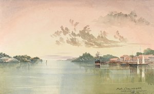P&O Coalwharf, Porto Interno Singapore, agosto 1862 da George E.L.S. Sanford