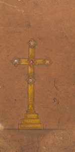 Disegni eseguiti per Jones e Willis, produttori di mobili per chiese in metallo e legno di Birmingham e Londra da George Edmund Street