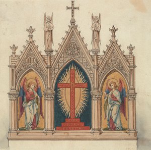 Progetti eseguiti per Jones e Willis, lavoratori in metallo e legno e produttori di mobili per chiese di Birmingham e Londra da George Edmund Street