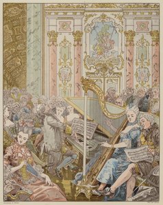 Scena da La Dame de Gai-Fredon, di Quatrelles (Ernest L