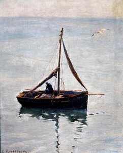 Riparando le reti, c.1910 da George Edward Robertson