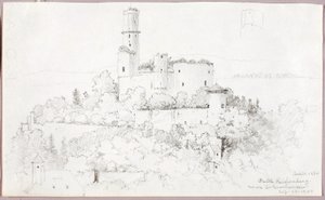 Castello di Reichenberg, vicino a St. Goarshausen da George Elbert Burr